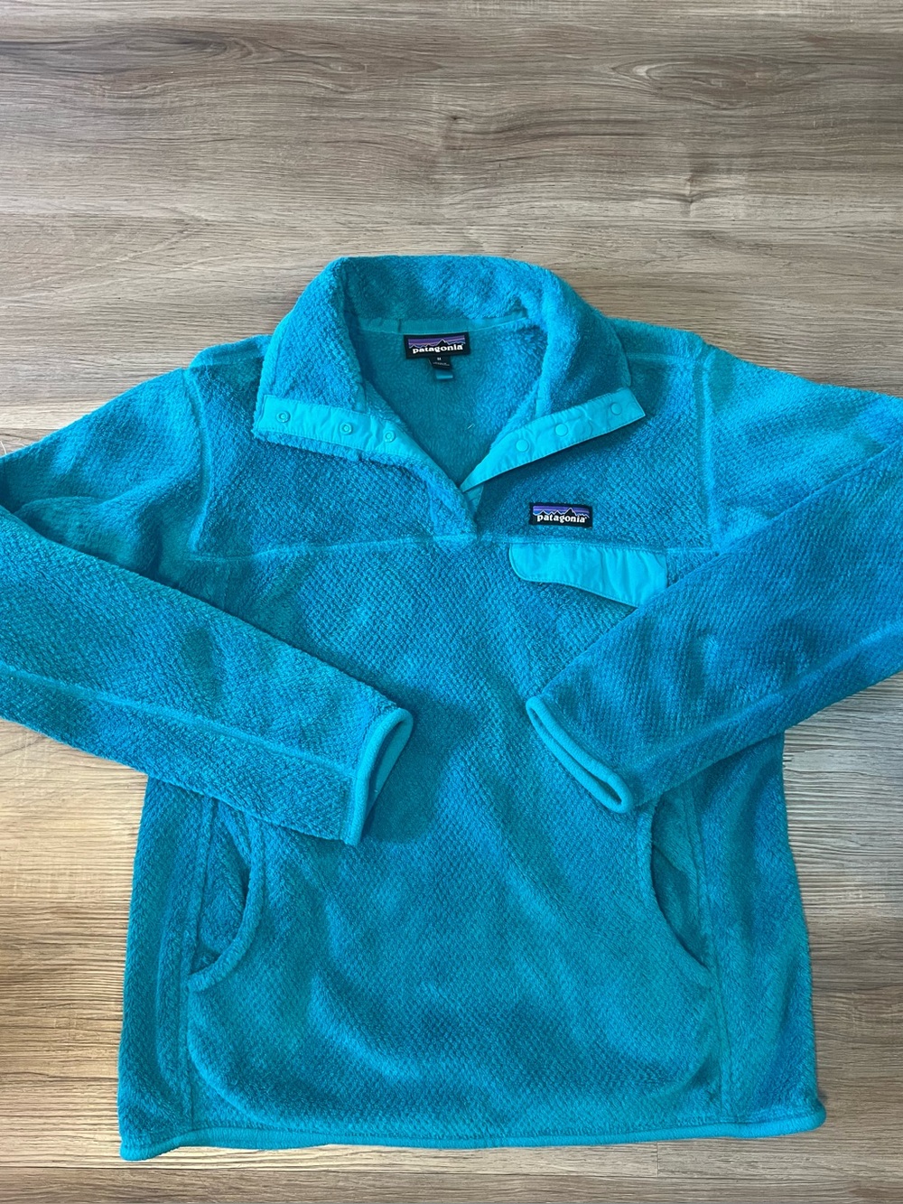 Patagonia Women's Re-Tool Snap-T Pullover Blue Fleece Size Medium